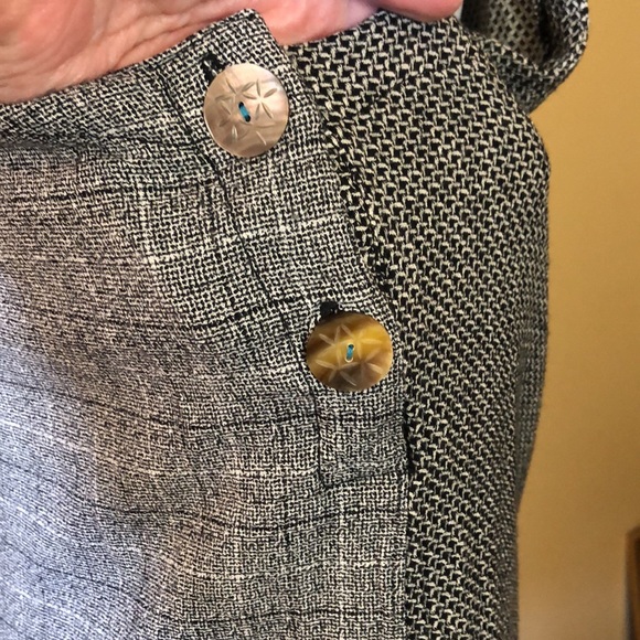 SURYA Size Large Ladies Top Art To Wear Mixed Media Tunic Lagenlook Beaded Craft - Picture 13 of 14